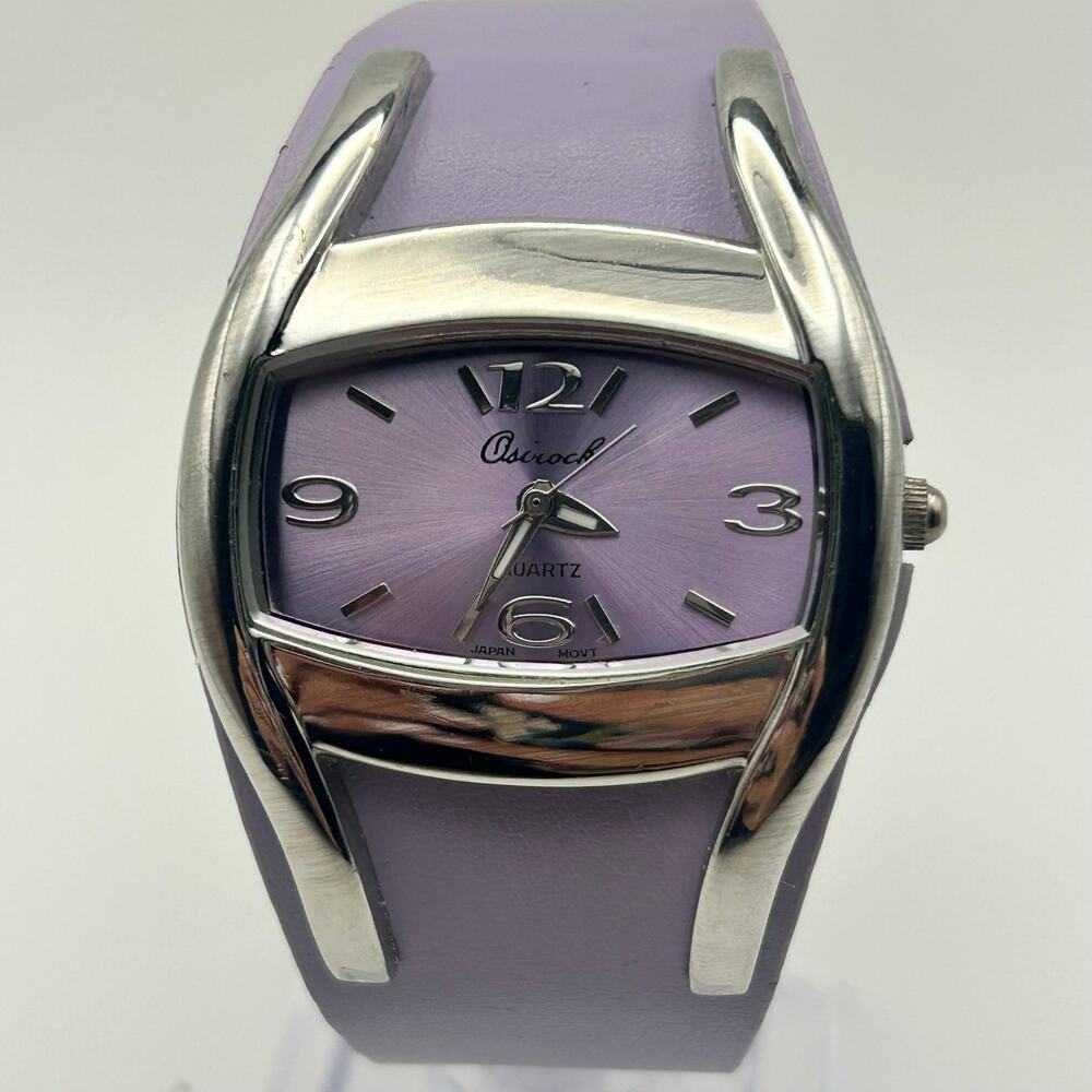 Osirock Silver-tone Lavender Strap Women’s Quartz Watch Working New Battery